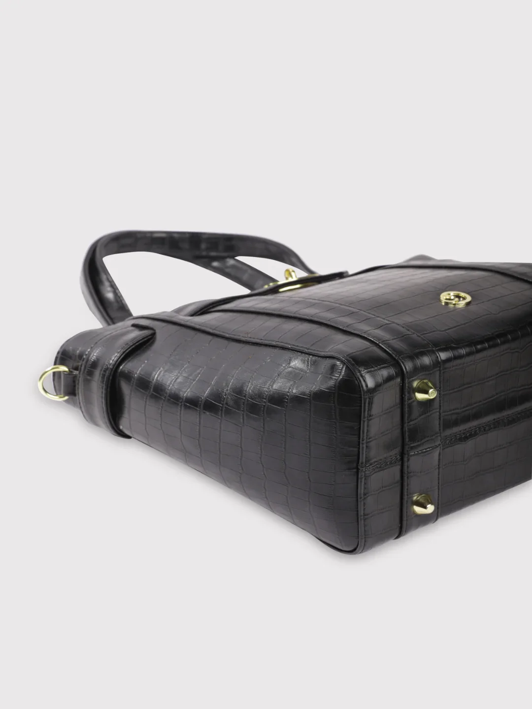 Caprese Treza Large Black Satchel Bag - Image 9