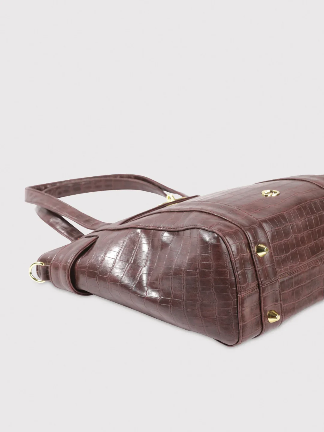Caprese Treza Large Plum Satchel Bag - Image 9