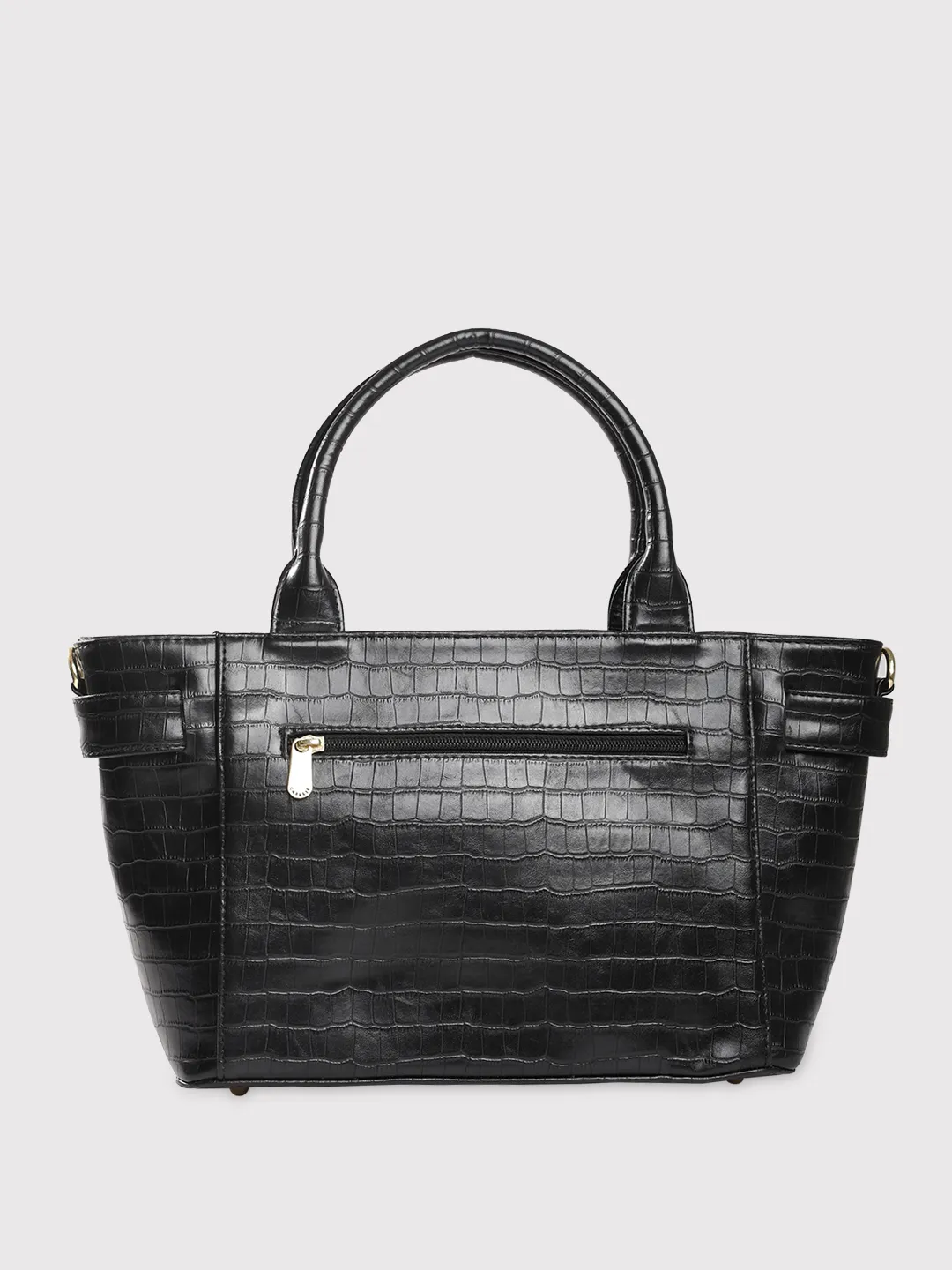 Caprese Treza Medium Black Satchel Bag - Image 4