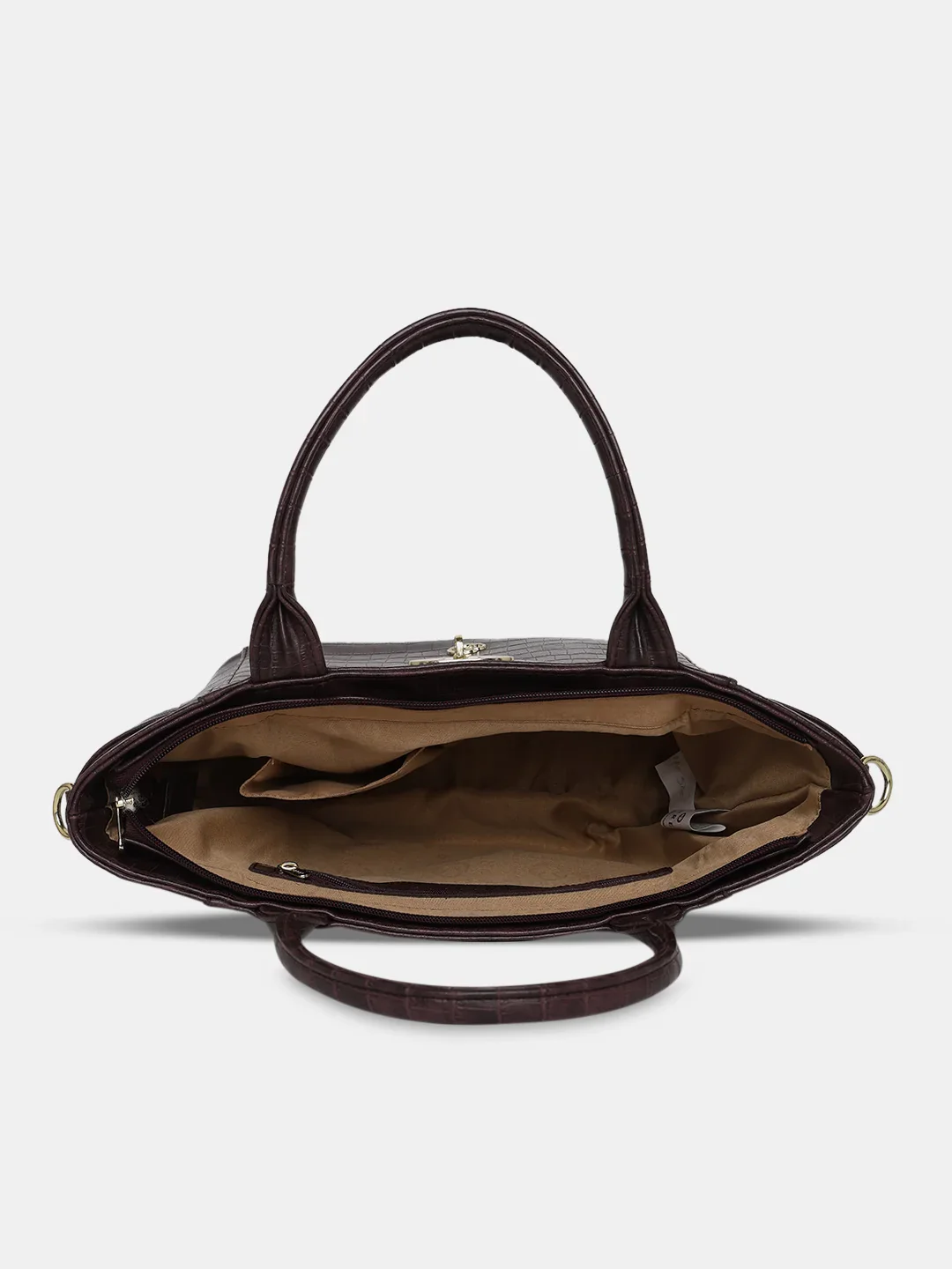Caprese Treza Medium Plum Satchel Bag - Image 8
