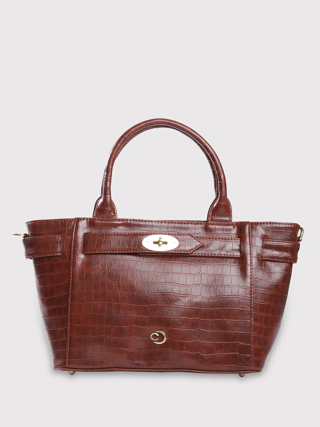 Caprese Treza Medium Tan Satchel Bag