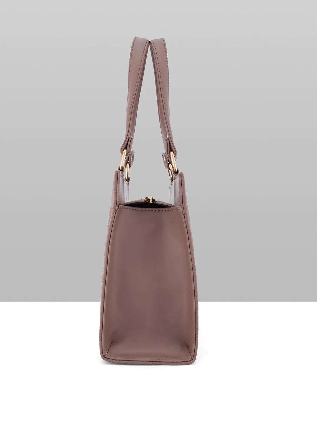 Caprese Trianna Medium Dark Beige Satchel Bag - Image 11