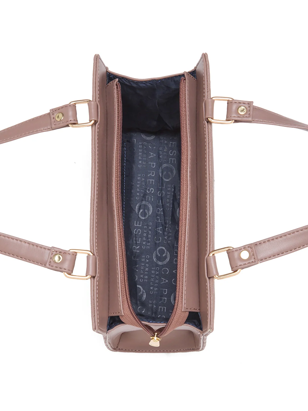 Caprese Trianna Medium Dark Beige Satchel Bag - Image 13