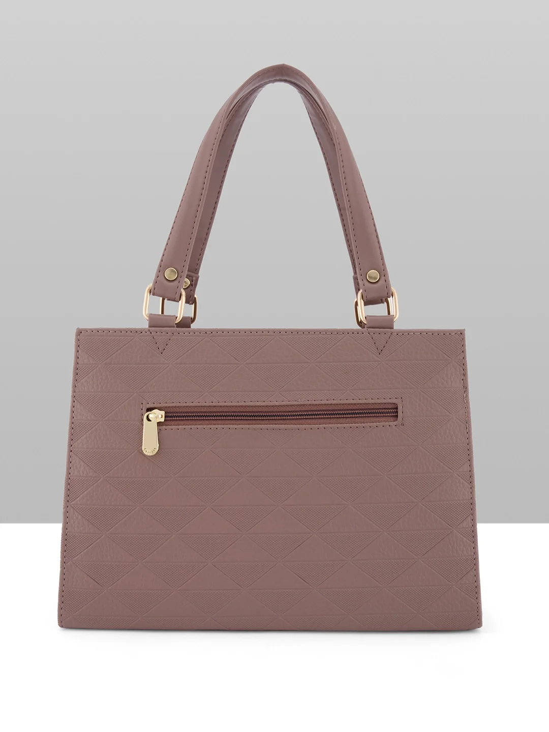 Caprese Trianna Medium Dark Beige Satchel Bag - Image 9