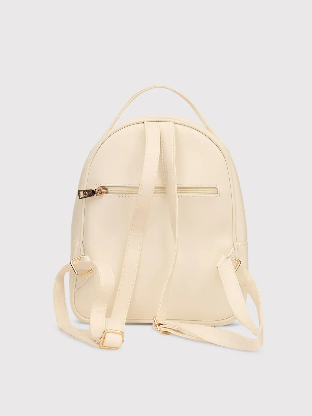 Caprese Trinity Medium Cream Backpack - Image 5