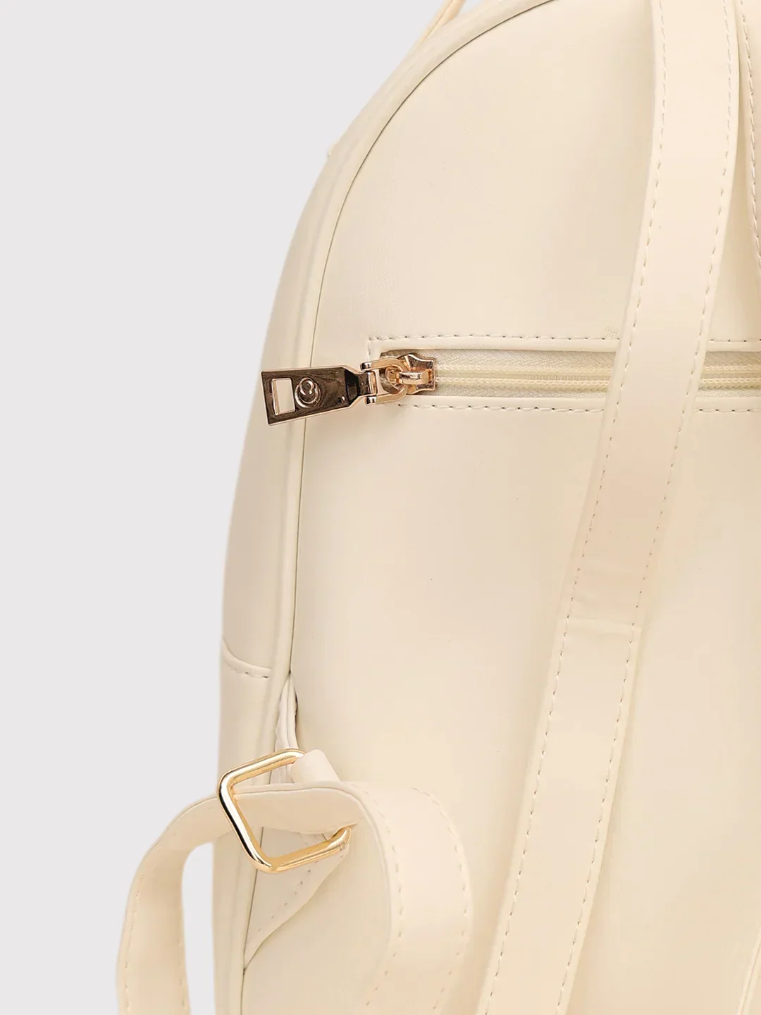 Caprese Trinity Medium Cream Backpack - Image 6