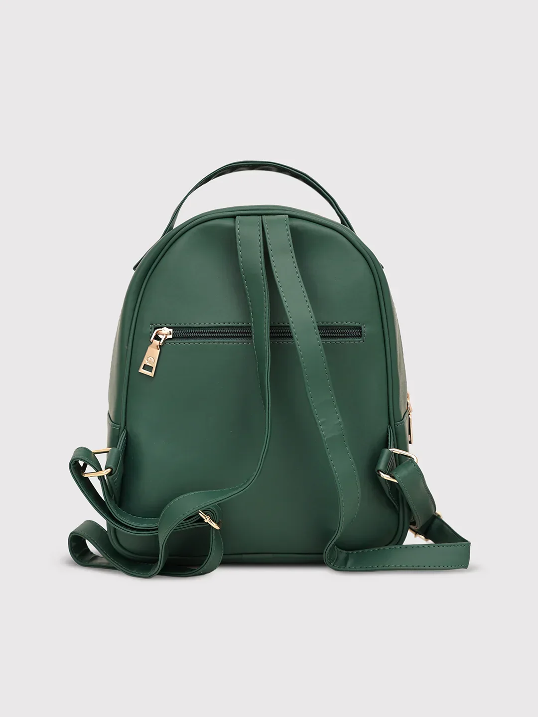 Caprese Trinity Medium Dark Green Backpack - Image 3
