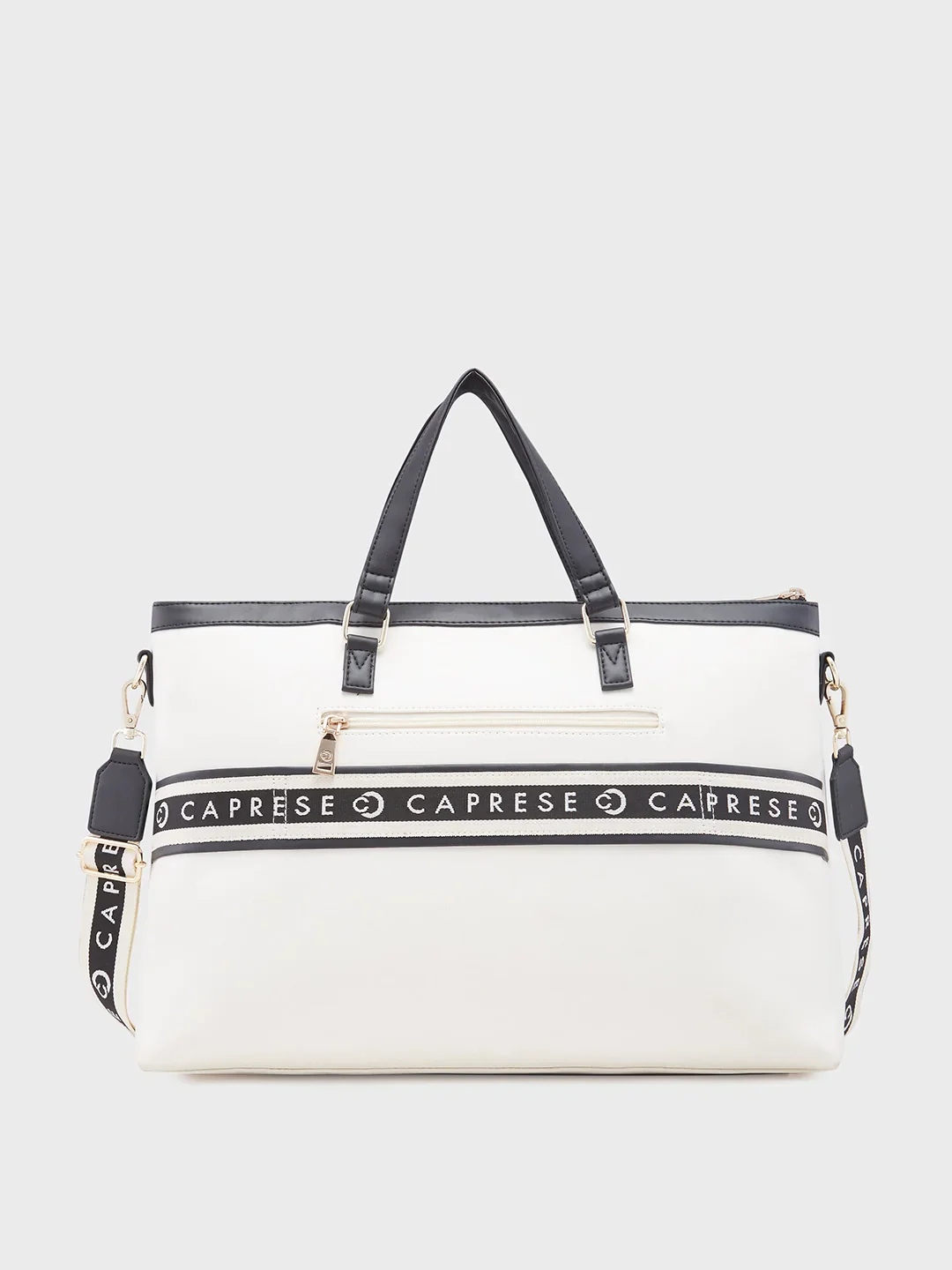Caprese Trinity Large Cream Laptop Bag - Image 3