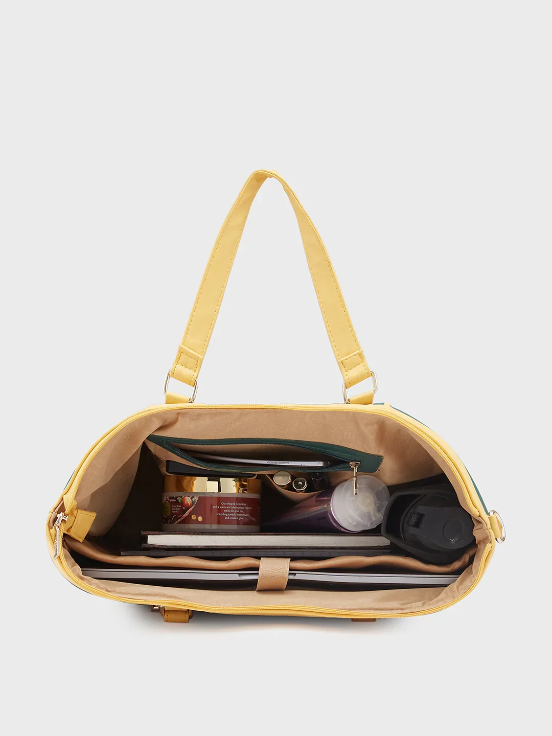 Caprese Trinity Large Dark Green Laptop Bag - Image 11