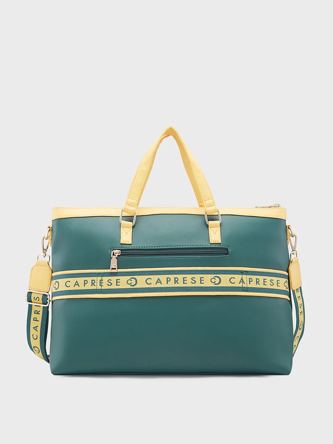 Caprese Trinity Large Dark Green Laptop Bag - Image 6