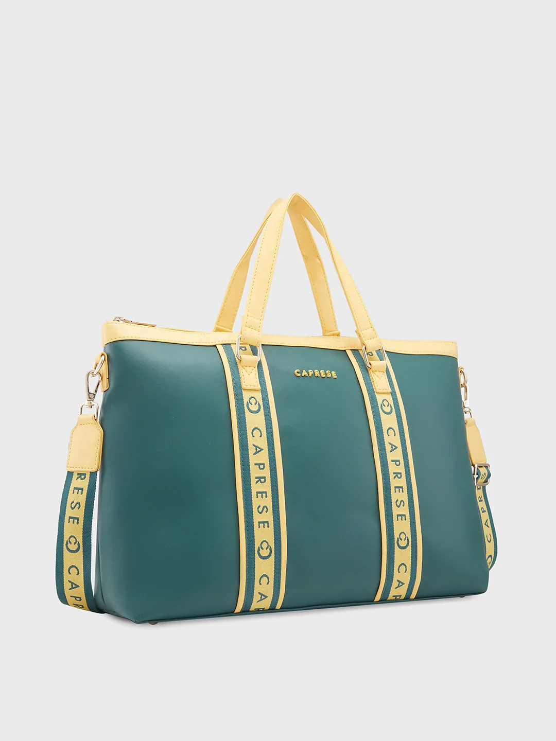 Caprese Trinity Large Dark Green Laptop Bag - Image 7
