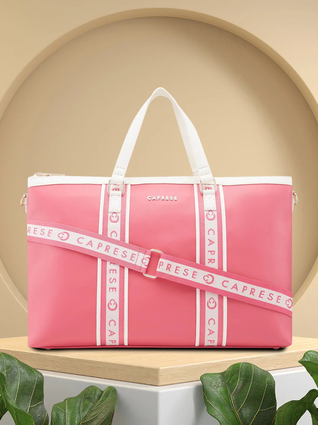 Caprese Trinity Large Fuchsia Laptop Bag - Image 2