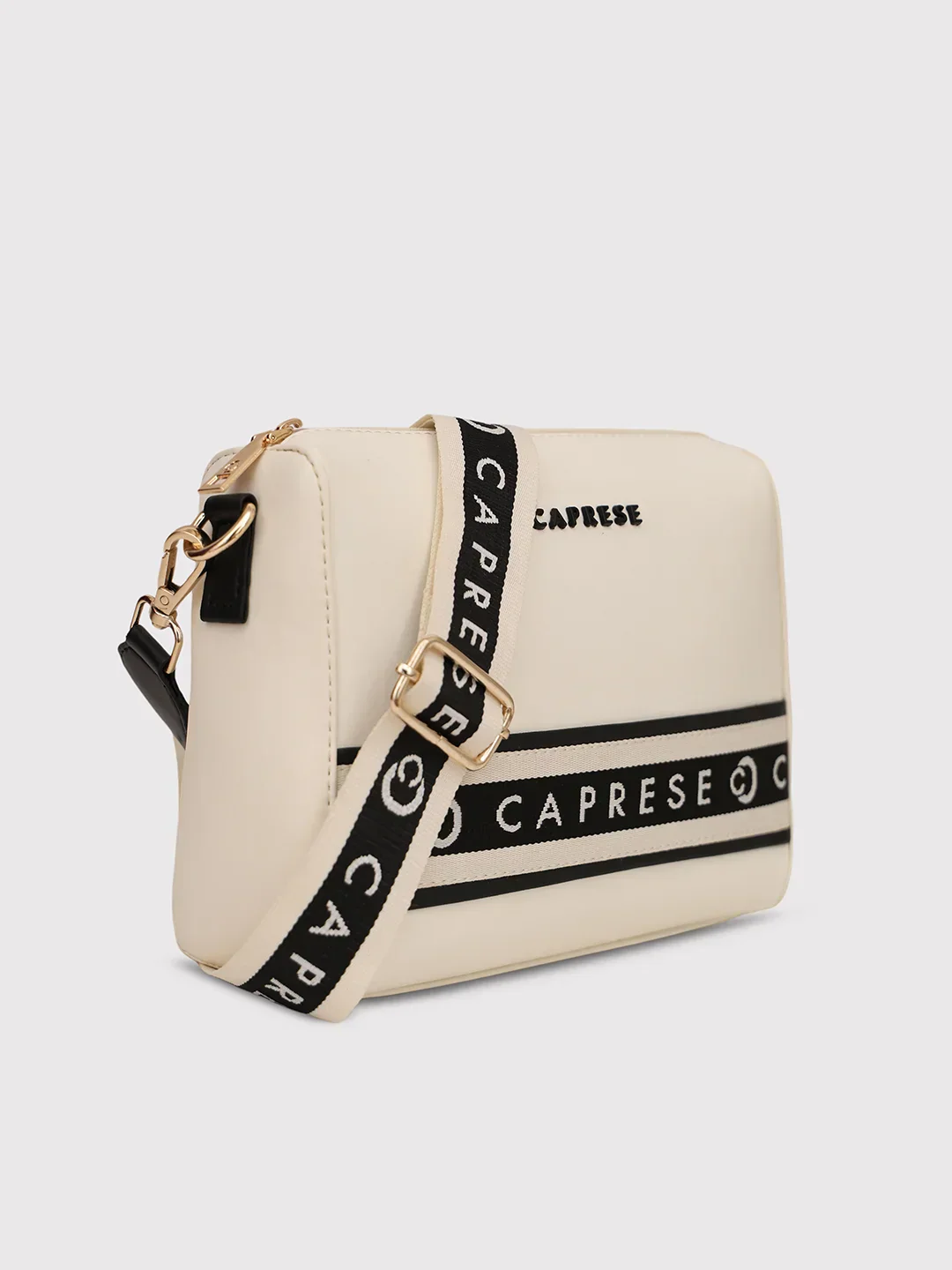 Caprese Trinity Medium Cream Sling Bag - Image 3