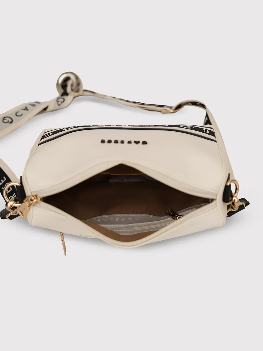 Caprese Trinity Medium Cream Sling Bag - Image 7