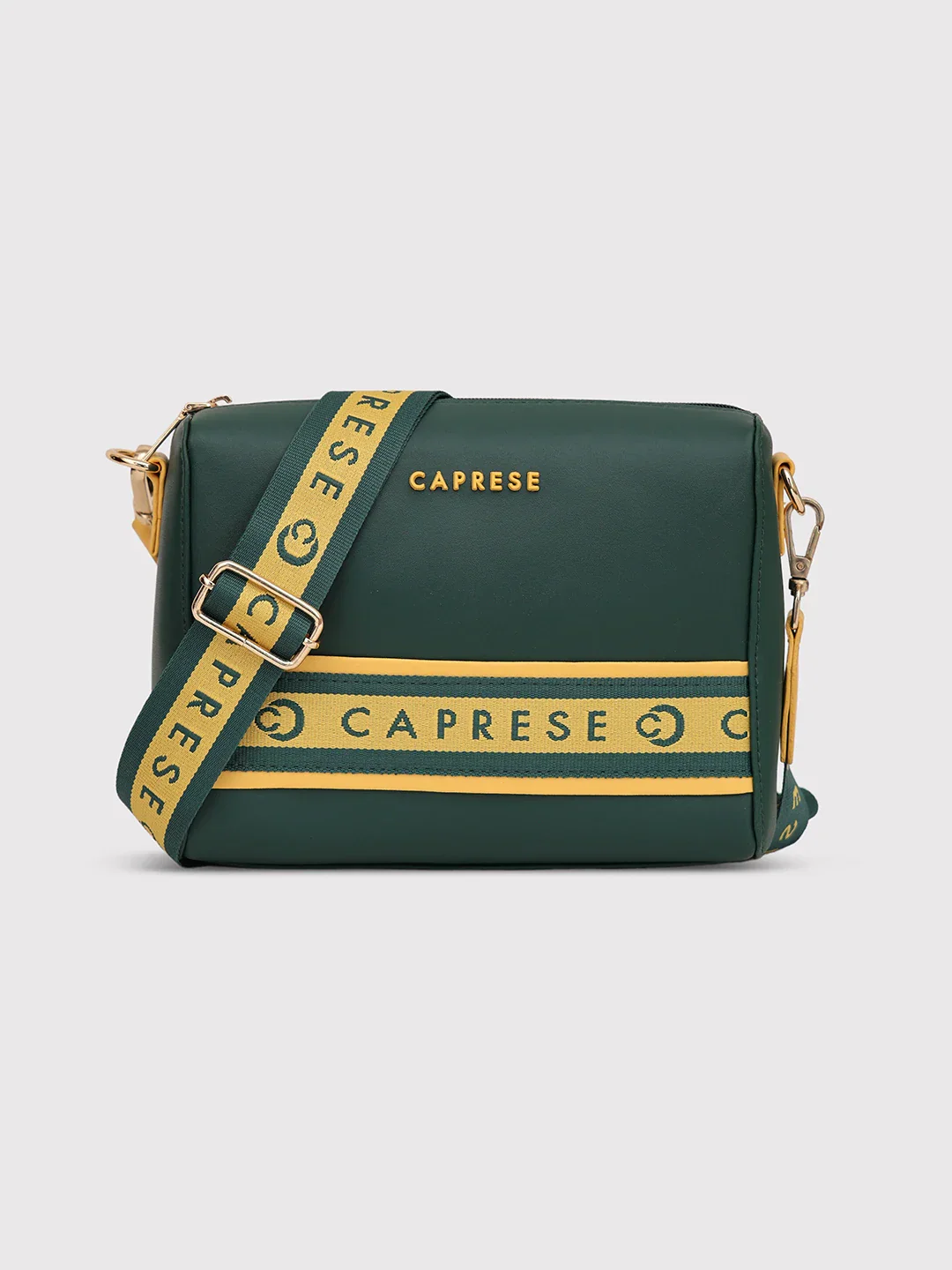 Caprese Trinity Medium Dark Green Sling Bag