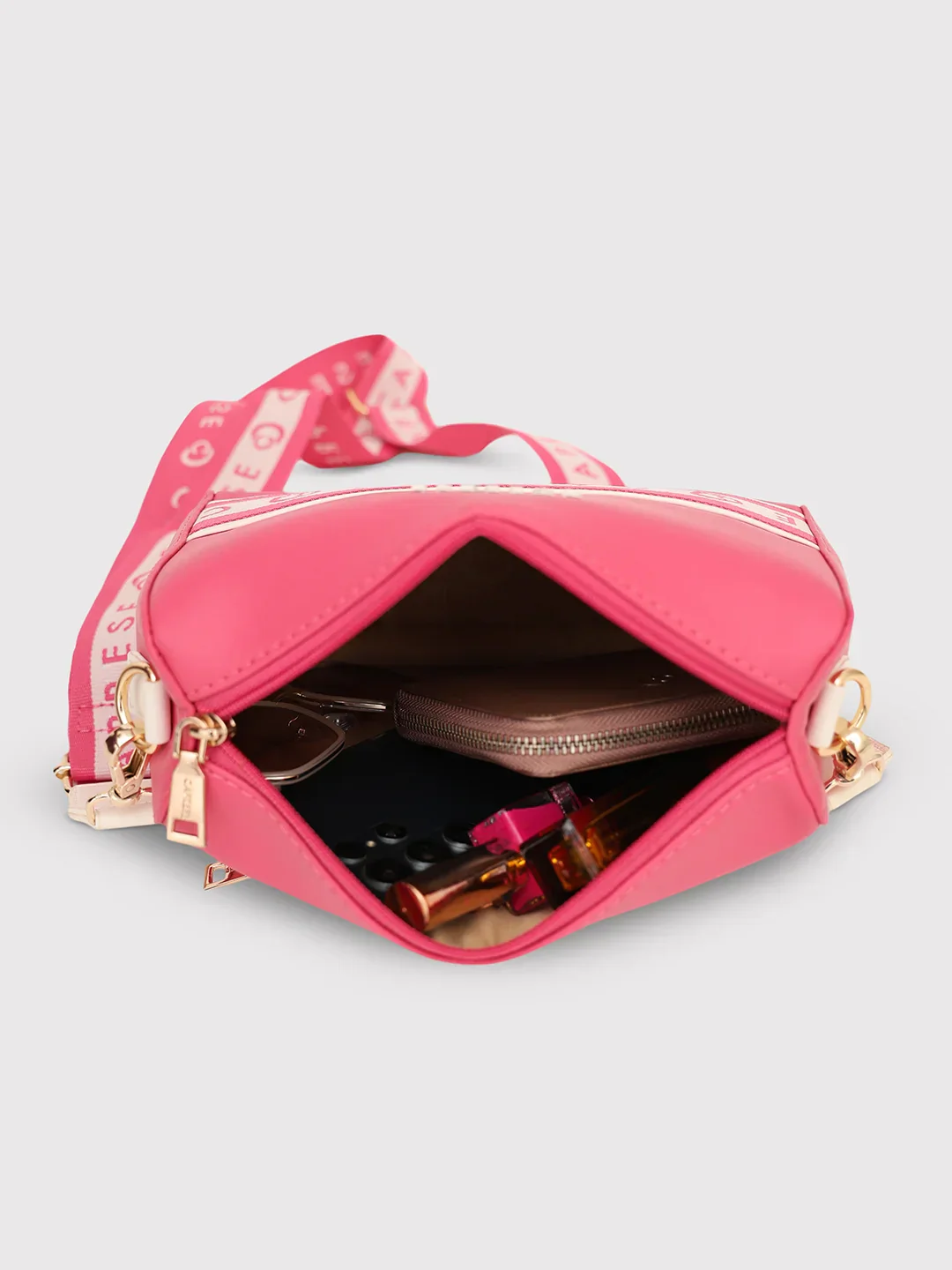Caprese Trinity Medium Fuchsia Sling Bag - Image 8
