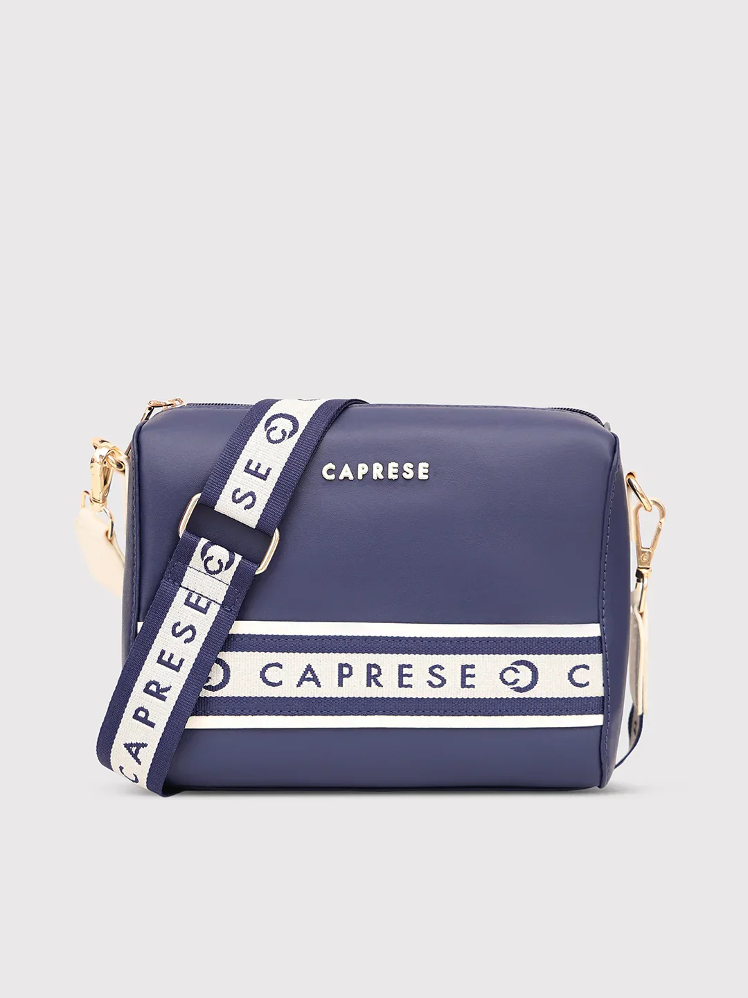 Caprese Trinity Medium Navy Sling Bag