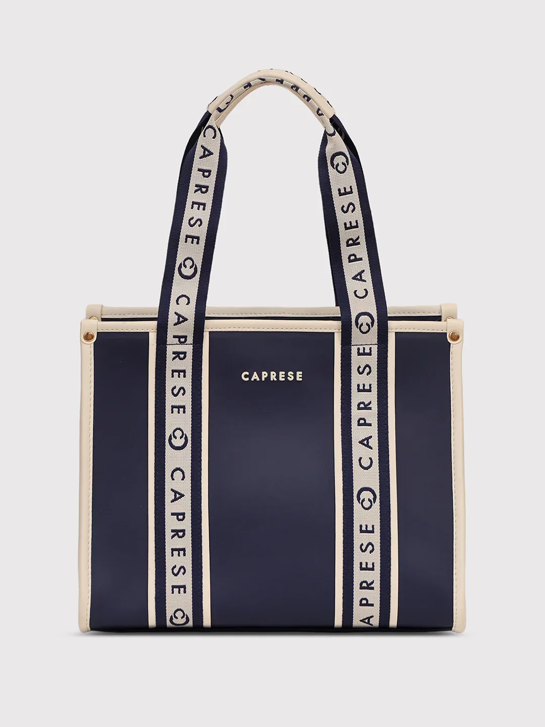 Caprese Trinity Medium Navy Tote Bag