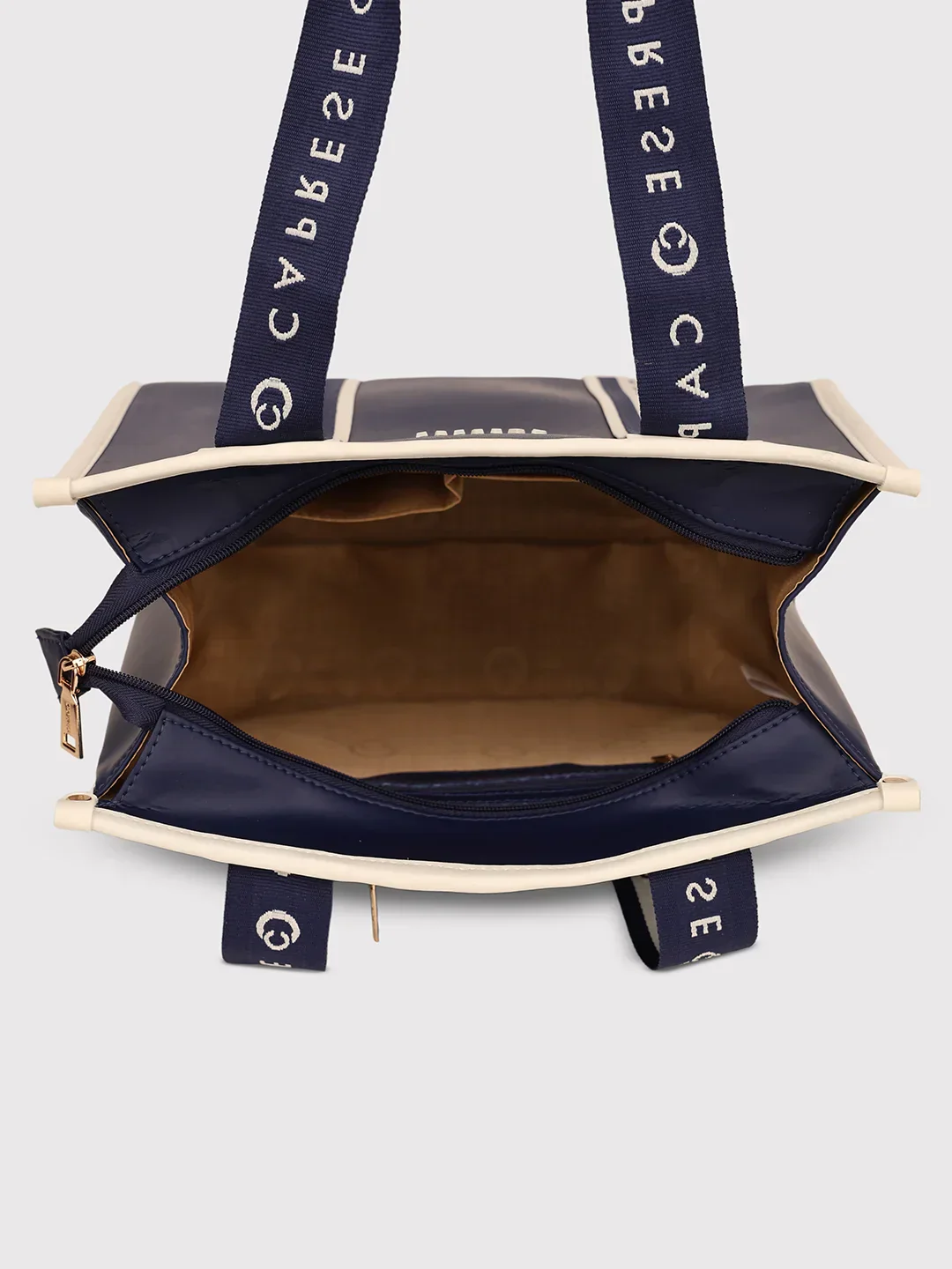 Caprese Trinity Medium Navy Tote Bag - Image 11