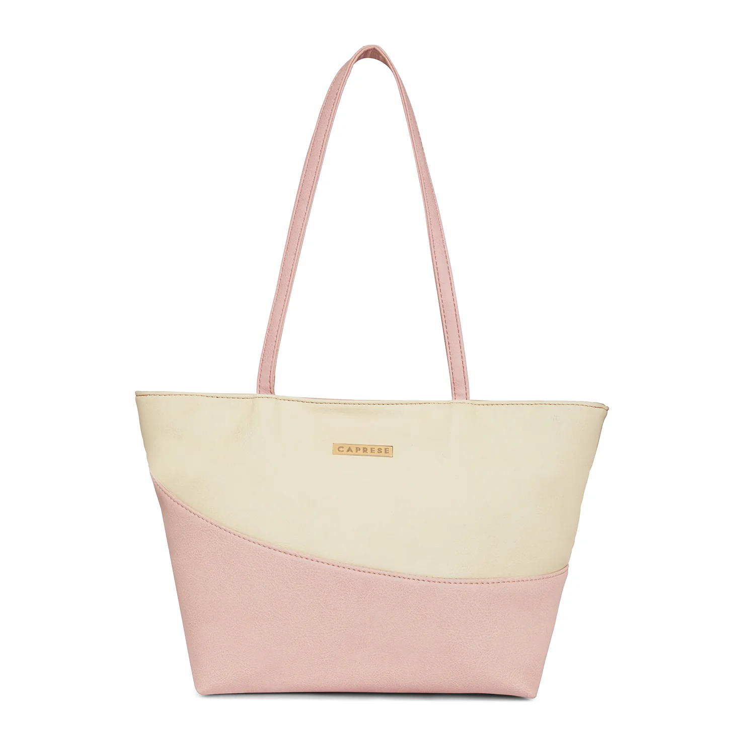 Caprese Tryst Large Peach Satchel Bag