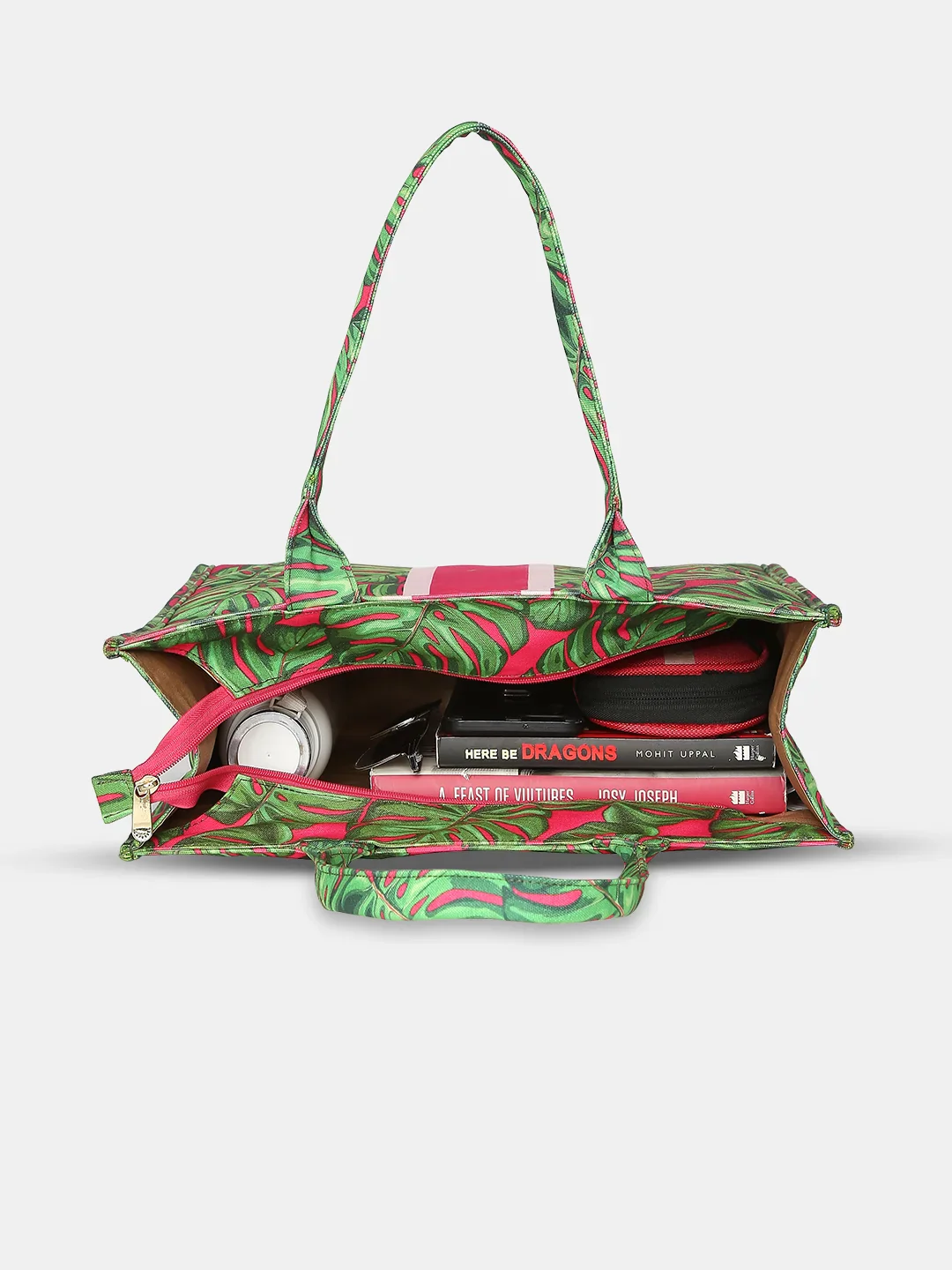 Caprese Tulip X Large Green Tote Bag - Image 10