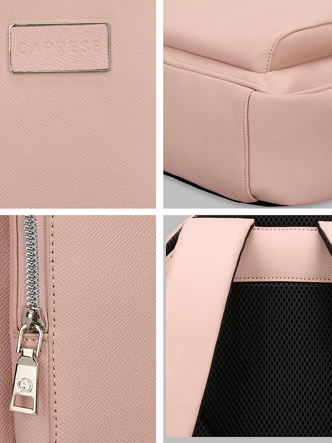 Caprese Uranus Large Powder Pink
 Backpack - Image 10
