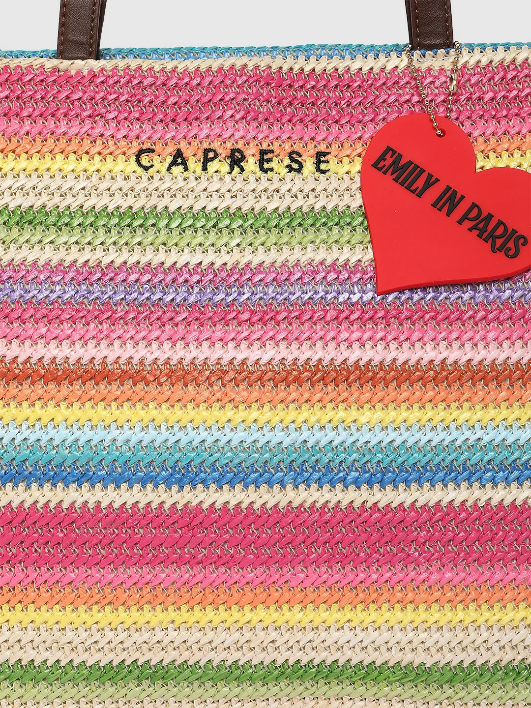 Caprese Vandee Medium Pink Tote Bag - Image 11