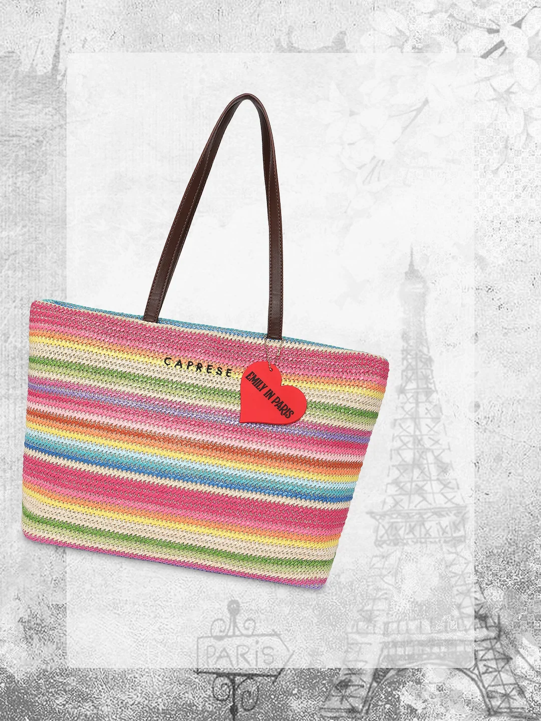 Caprese Vandee Medium Pink Tote Bag - Image 2