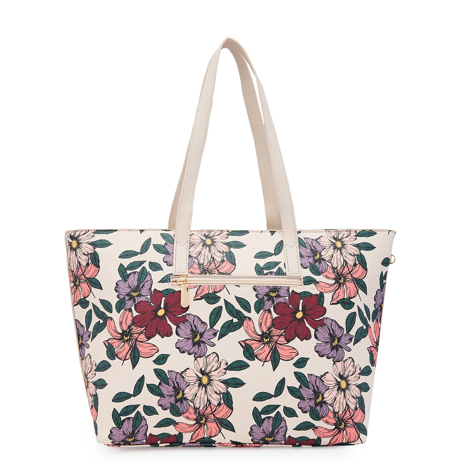 Caprese Vanessa Large Beige Tote Bag - Image 8