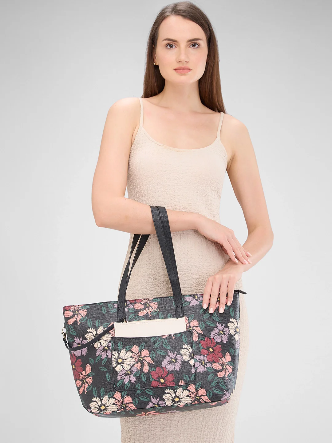 Caprese Vanessa Large Black Tote Bag - Image 12