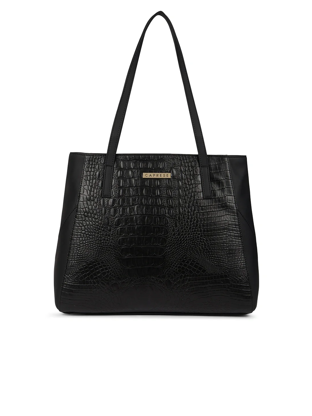 Caprese  Vani Large Black Satchel Bag