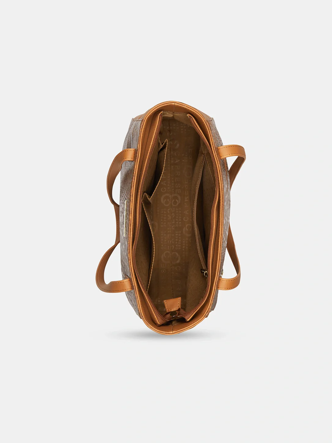 Caprese  Vani Large Tan Satchel Bag - Image 6