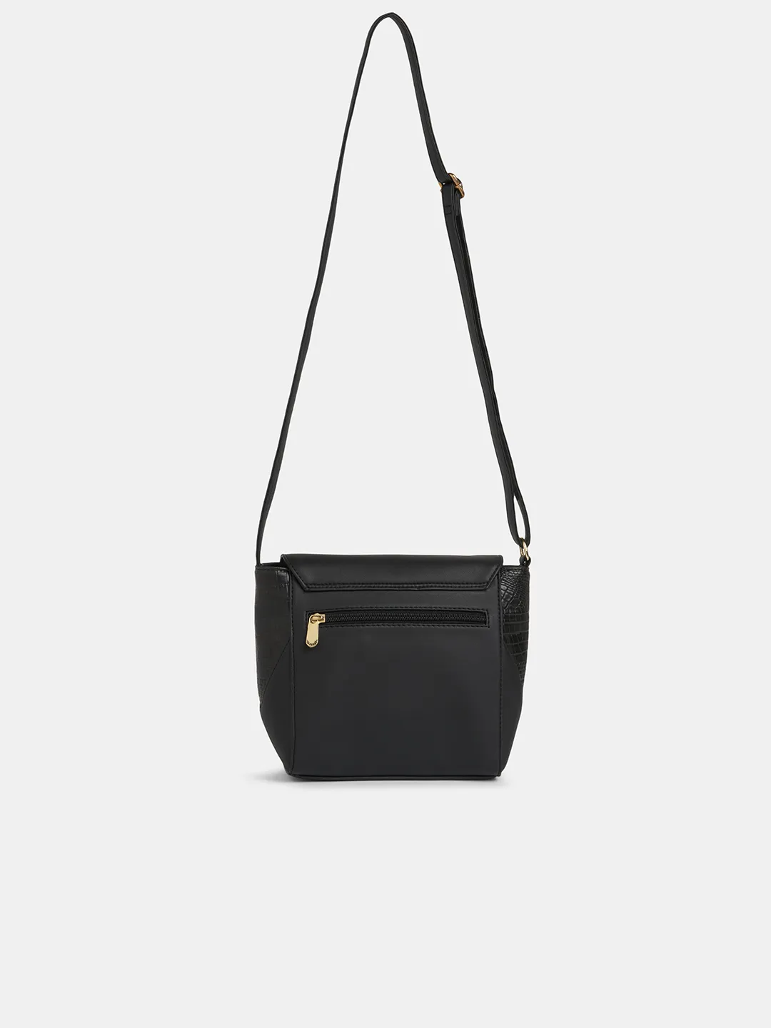 Caprese Vani Medium Black Sling Bag - Image 5