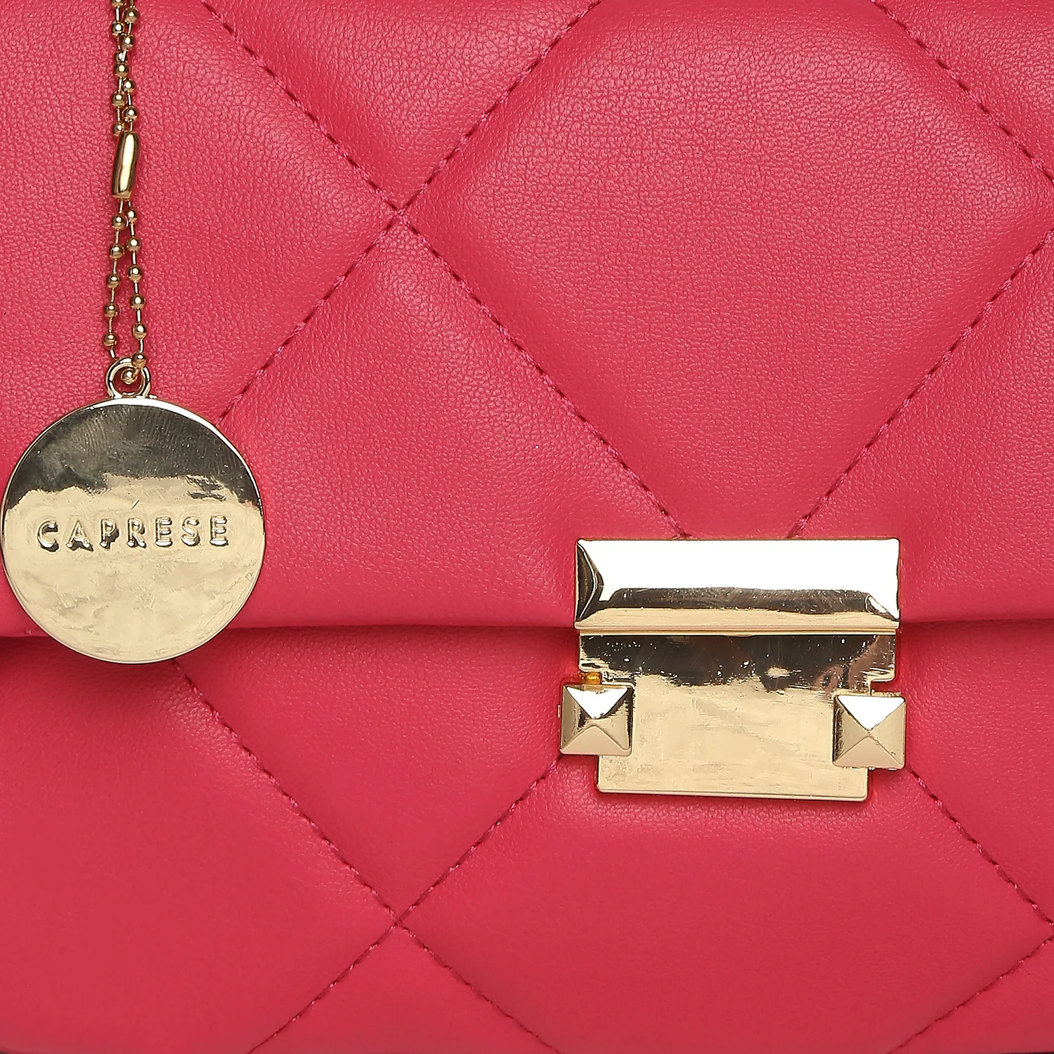 Caprese Veleriya Large Bright Pink Sling Bag - Image 12
