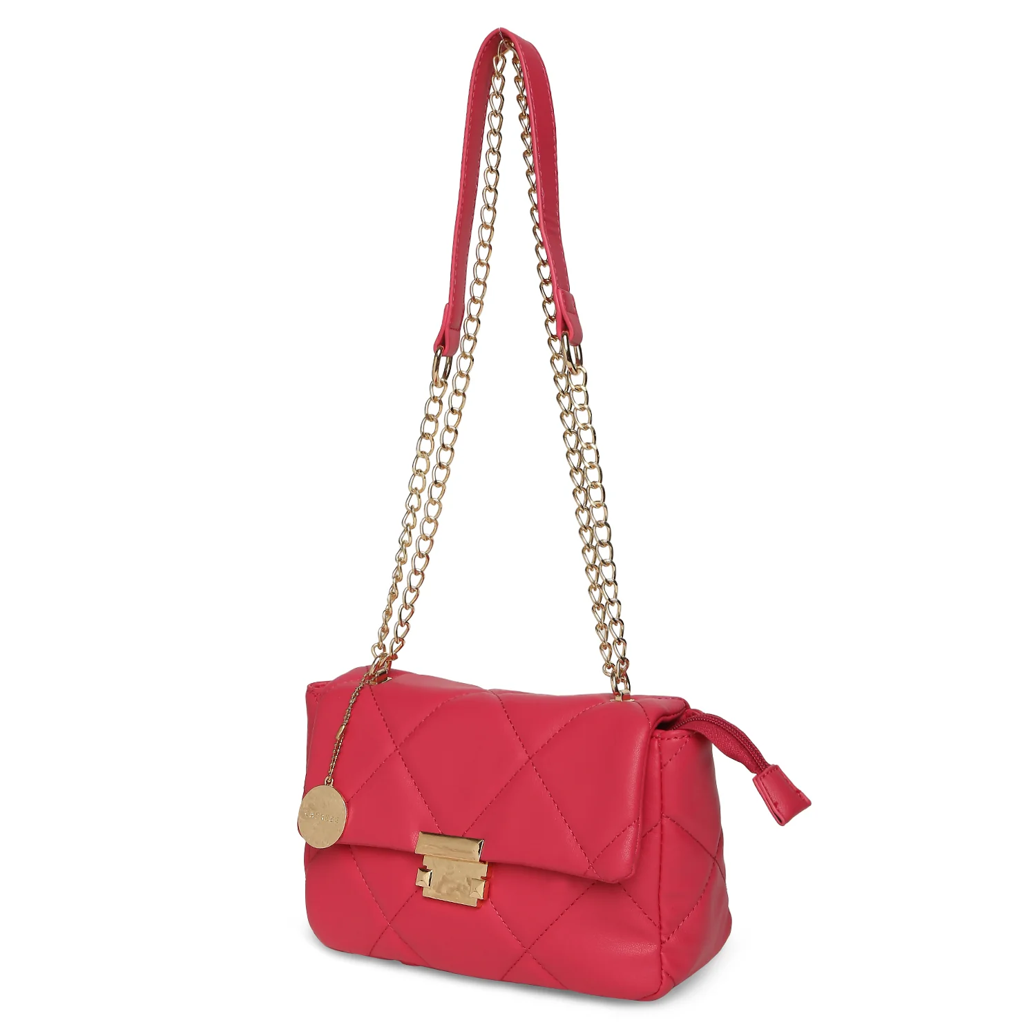 Caprese Veleriya Large Bright Pink Sling Bag - Image 2