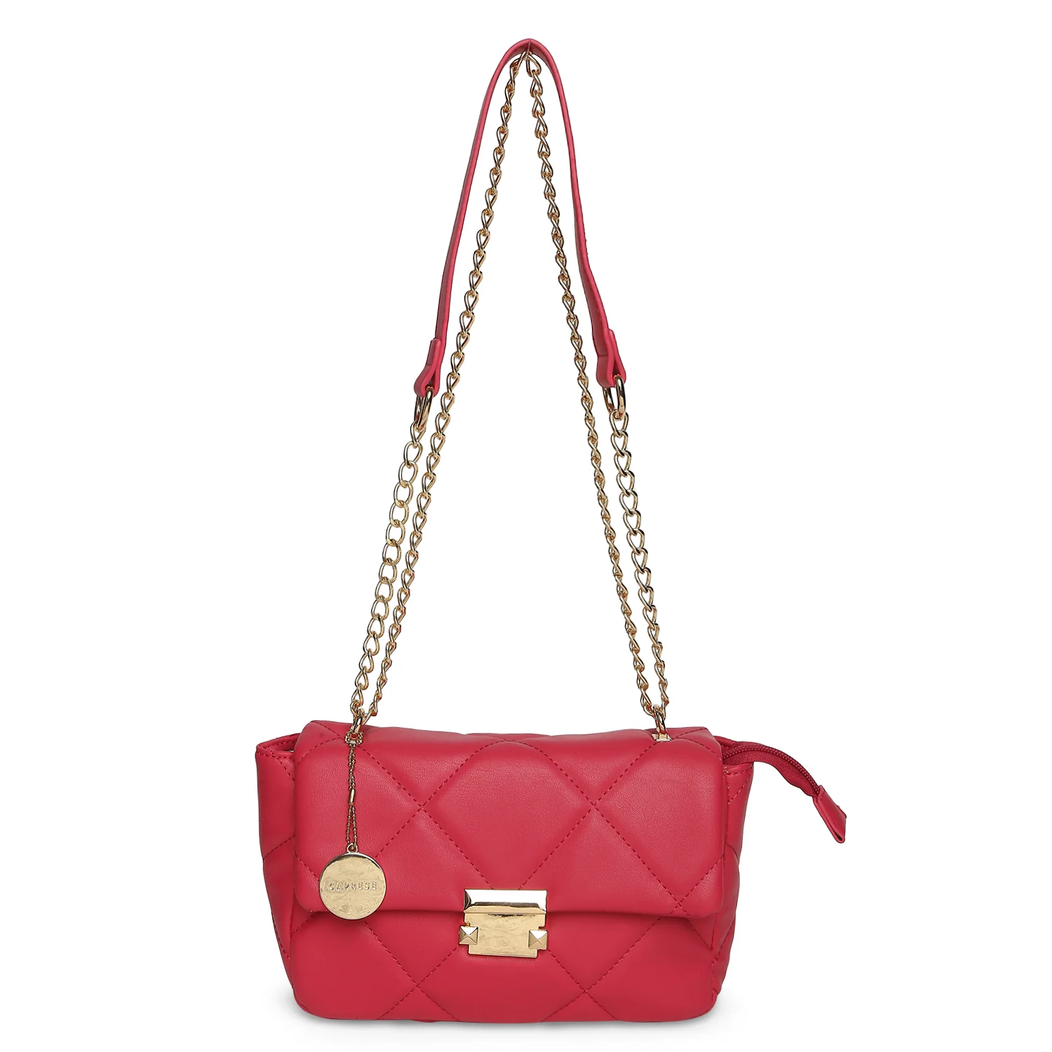 Caprese Veleriya Large Bright Pink Sling Bag - Image 4