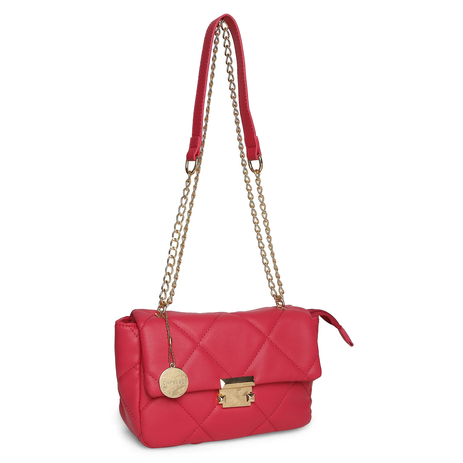 Caprese Veleriya Large Bright Pink Sling Bag - Image 6