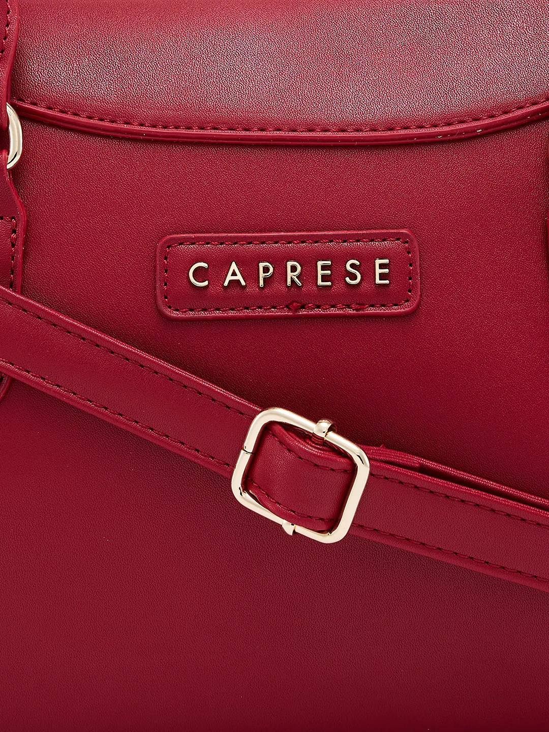 Caprese Vienna Small Red Satchel Bag - Image 7