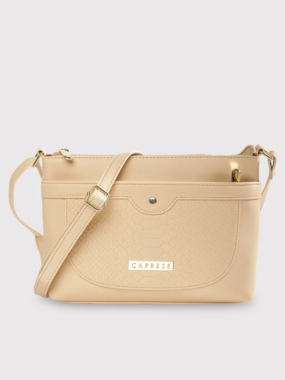 Caprese Vilano Small Beige Sling Bag