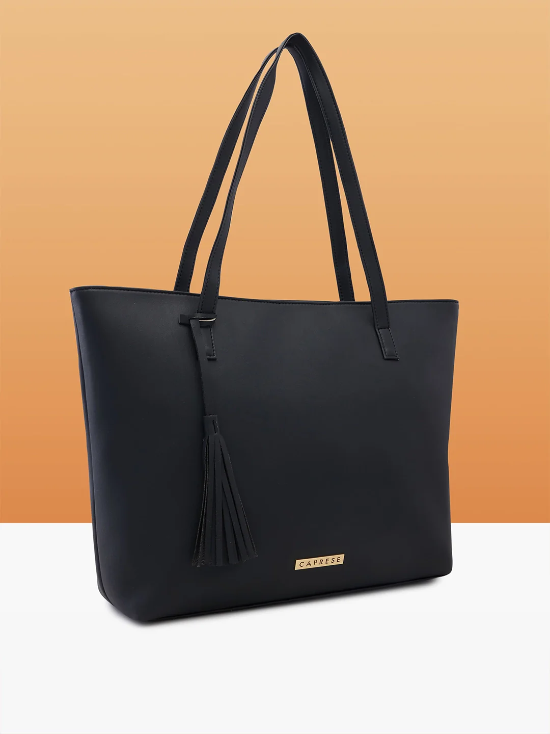 Caprese Vinci Medium Black Tote Bag - Image 6
