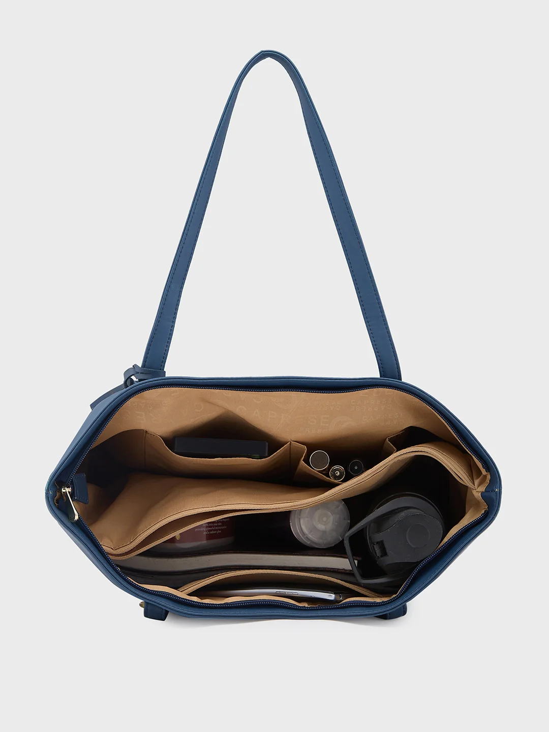 Caprese Vinci Medium Blue Tote Bag - Image 7
