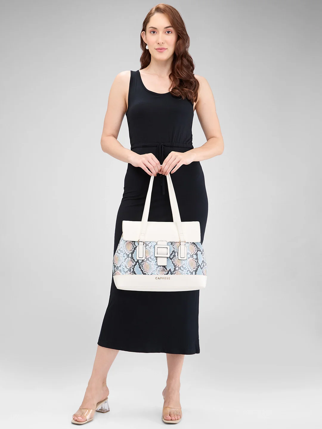 Caprese Vittoria Large Off White Satchel Bag - Image 2