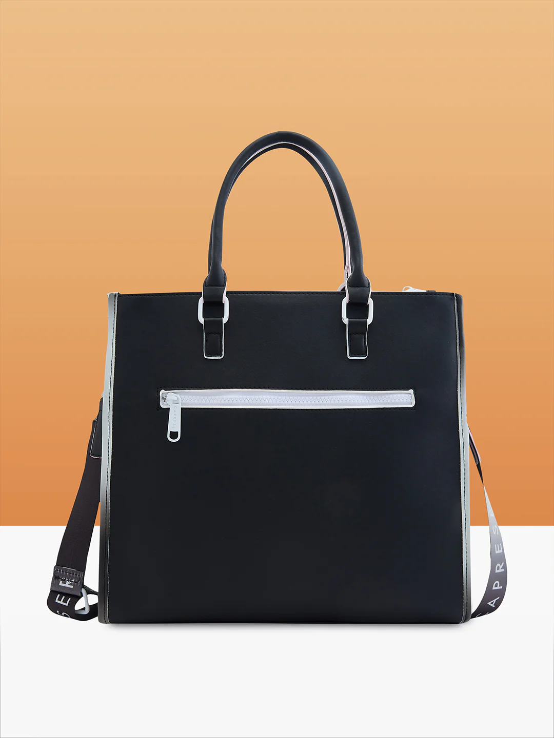 Caprese Vivian Medium Black Tote Bag - Image 5