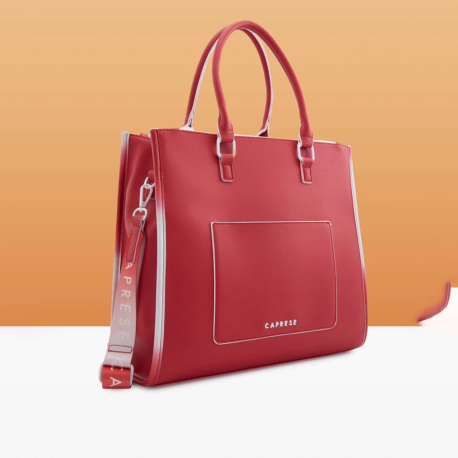Caprese Vivian Medium Red Tote Bag - Image 4
