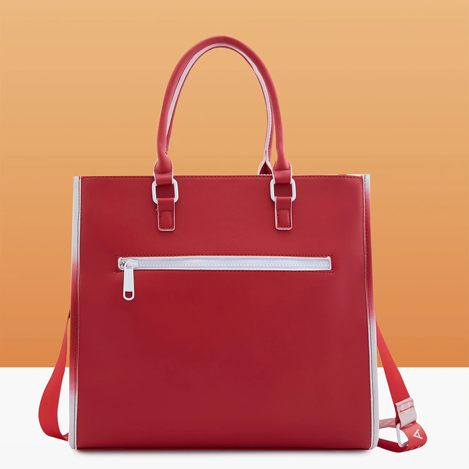 Caprese Vivian Medium Red Tote Bag - Image 5