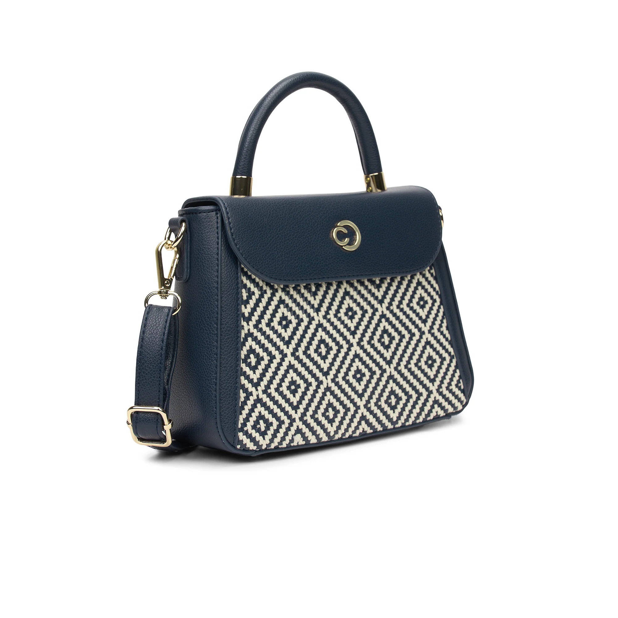 Caprese  Wind Small Midnight Blue Satchel Bag - Image 3