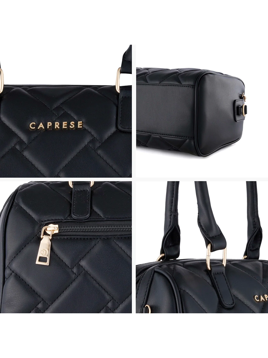 Caprese Winter Large Black Satchel Bag - Image 7