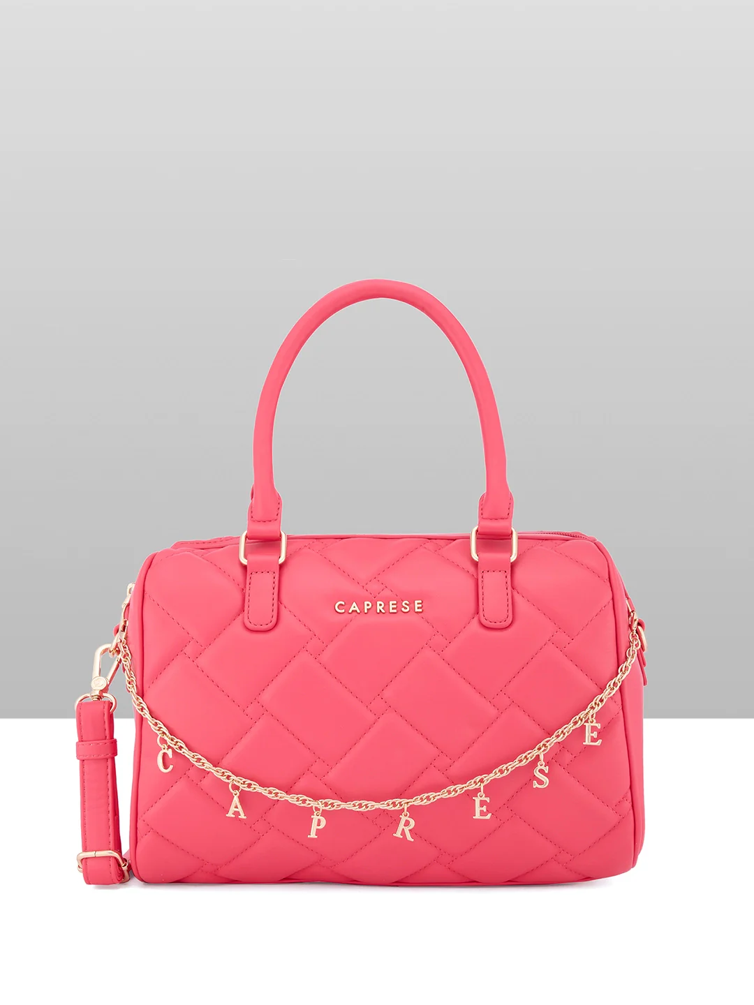 Caprese Winter Large Fuchsia Satchel Bag