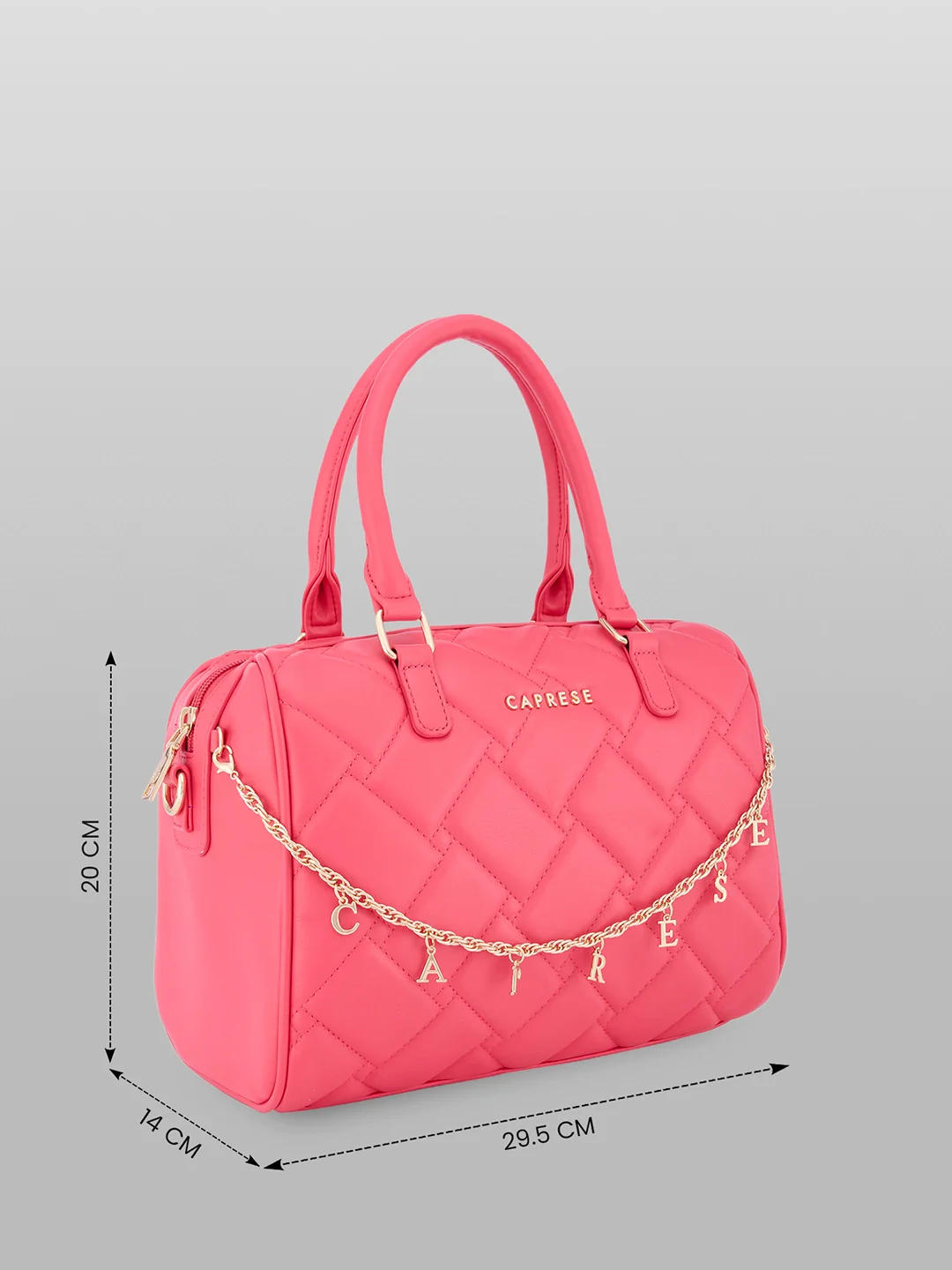 Caprese Winter Large Fuchsia Satchel Bag - Image 5