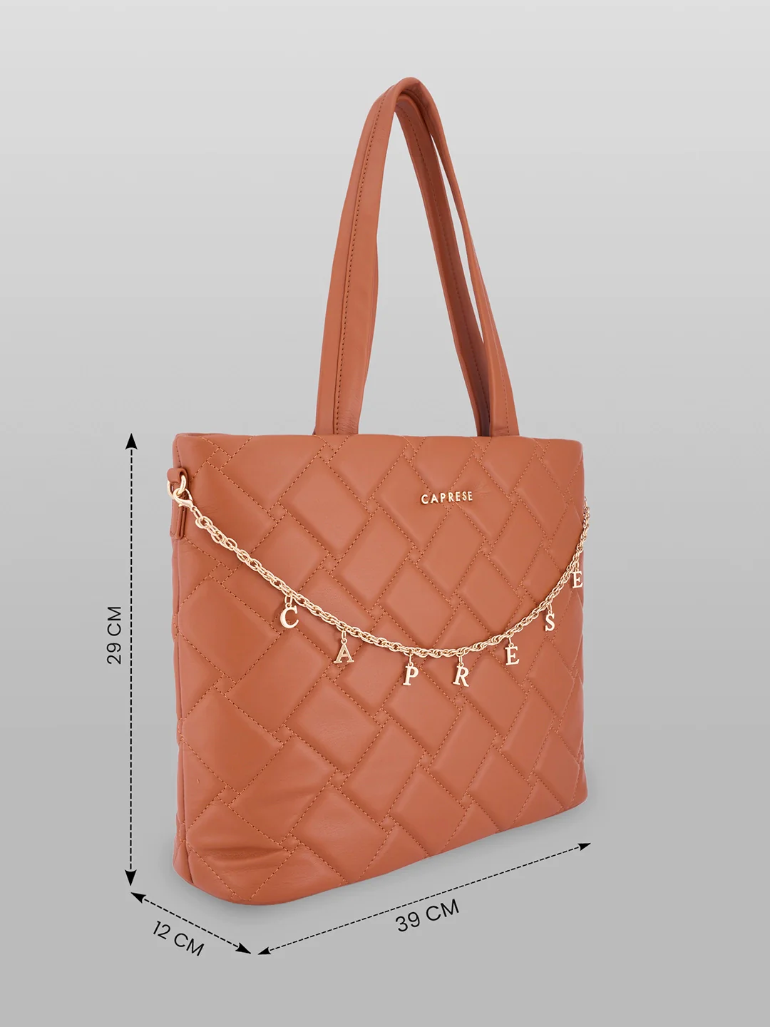 Caprese Winter Large Tan Tote Bag - Image 5